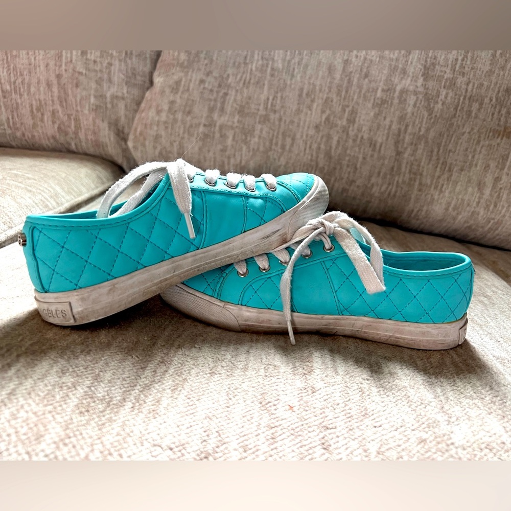 Blue guess sneakers